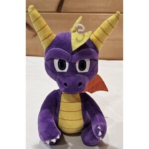 Spyro The Dragon Plush Purple Dragon Stuffed Toy Video Game Character 8-10"